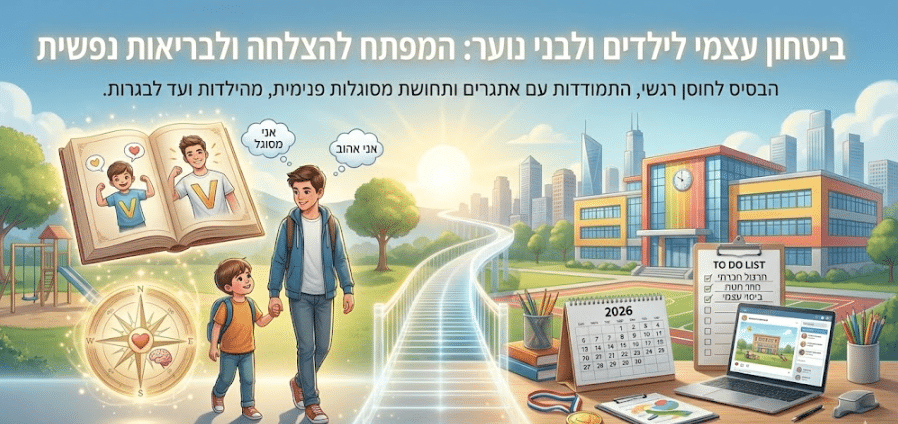 ביטחון עצמי לילדים ולבני נוער